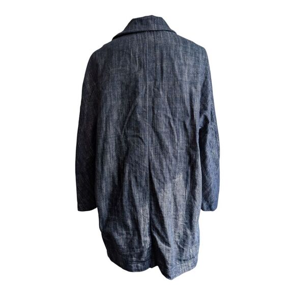 HOPE STHLM Stockholm 💯 Cotton Made In Italy Oversized Denim Blazer Jacket  S - Picture 9 of 16